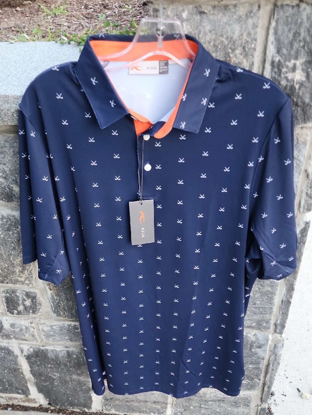 NWT Kjus Short-Sleeve Golfer Polo Shirt UPF 50+ size 2XL